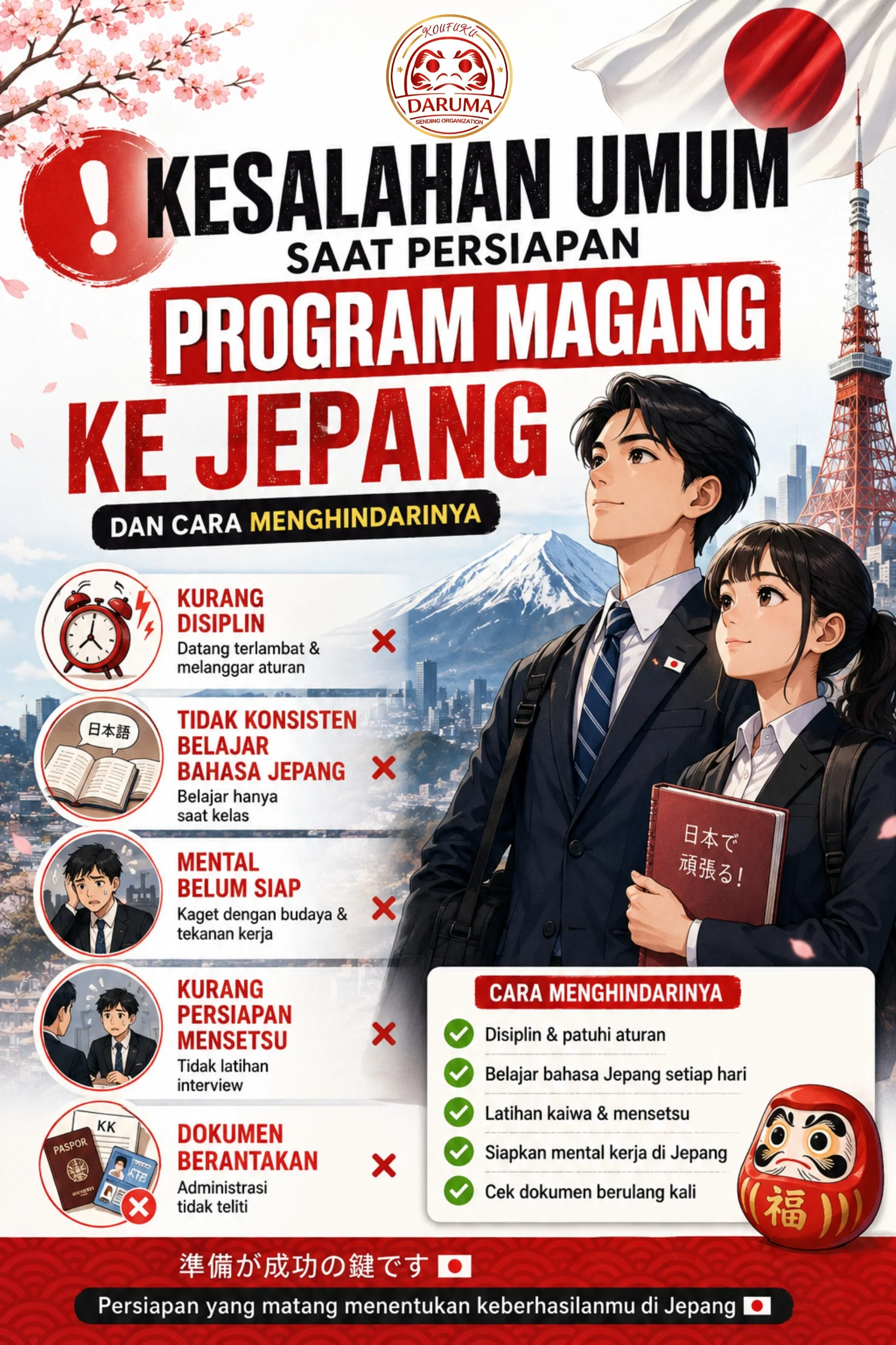 Kesalahan umum saat persiapan program magang ke Jepang dan cara menghindarinya