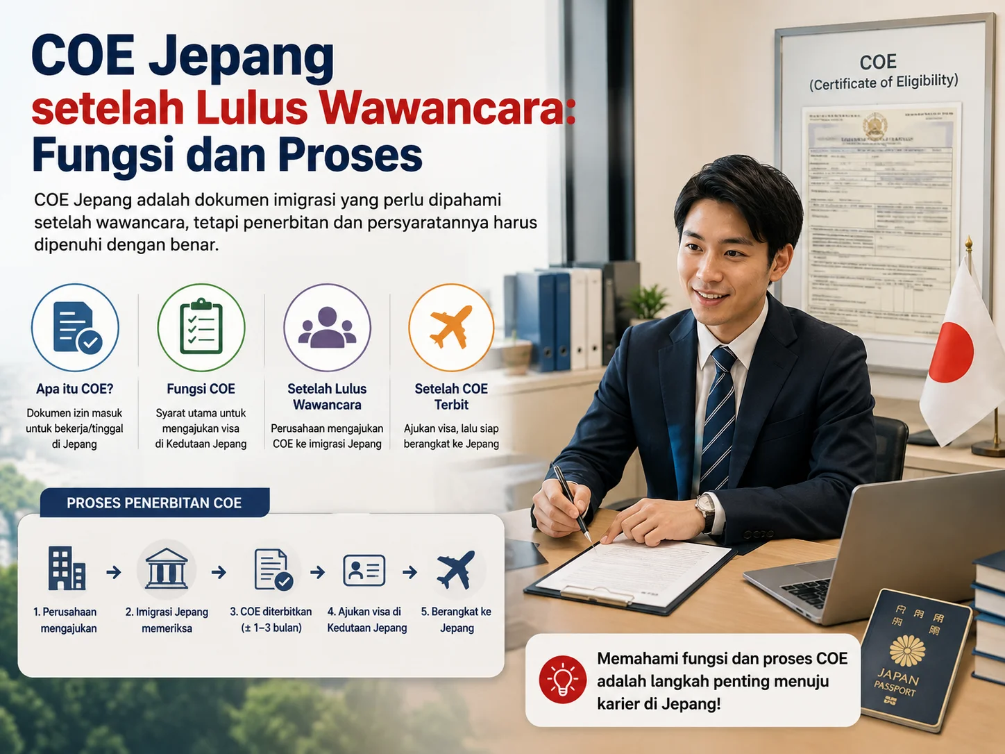 COE Jepang setelah Lulus Wawancara: Fungsi dan Proses
