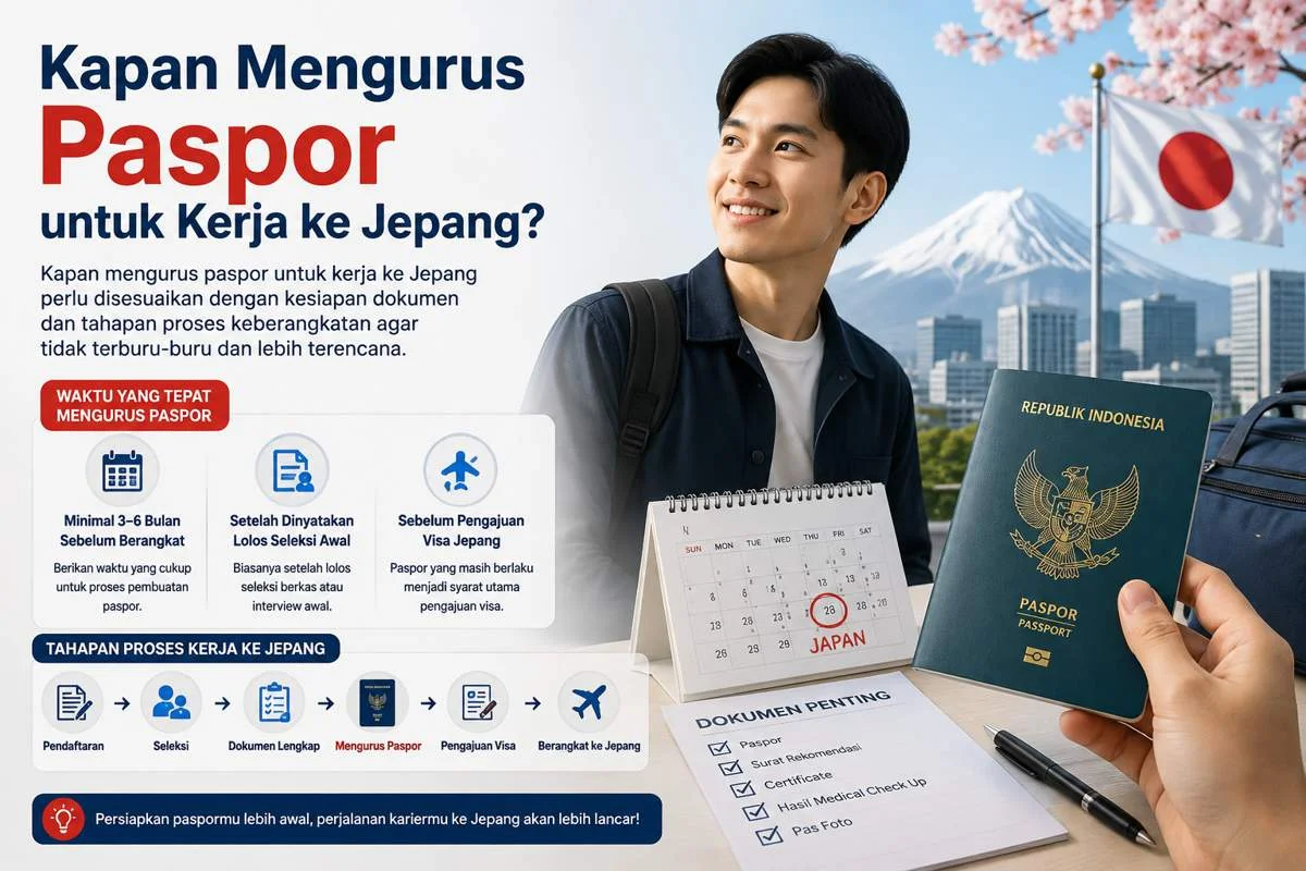 Kapan Mengurus Paspor untuk Kerja ke Jepang?